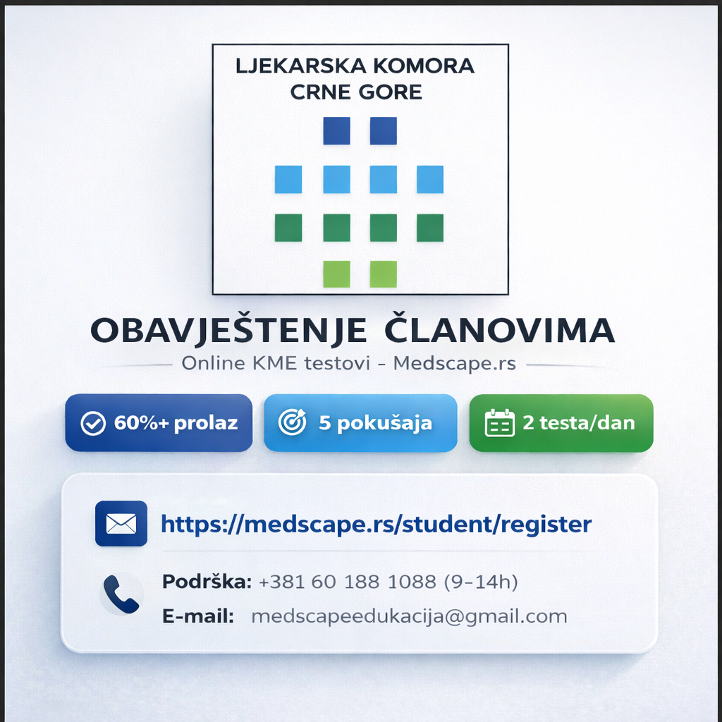 OBAVJEŠTENJE SVIM ČLANOVIMA - ONLINE TESTOVI